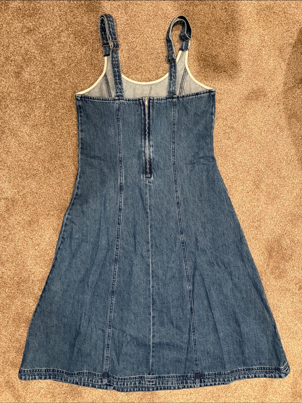 Madewell Denim Scoopneck Midi Dress in Canby Wash - Picture 4 of 7
